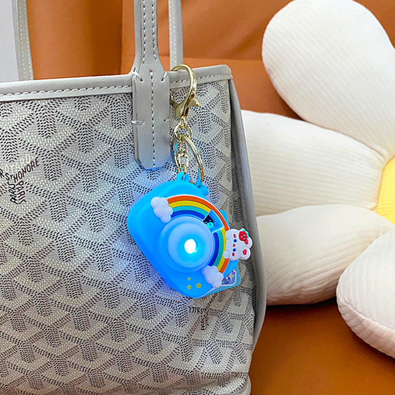 Wholesale Cute Rainbow Projection Camera PP Keychains